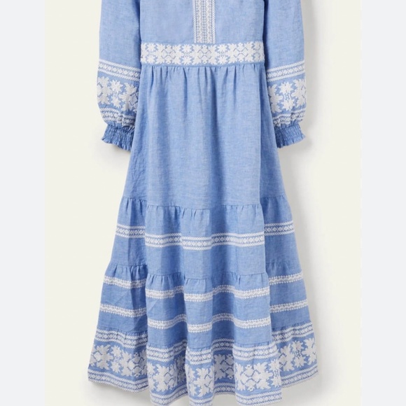 Boden Dress chambray size 16-18 woman’s - Picture 2 of 5